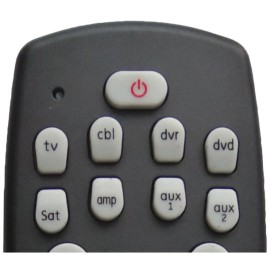 QFX 8-Device Universal Remote with Glow-in-the-Dark Buttons, Black