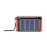 QFX Portable AM/FM/Shortwave Radio with Bluetooth, Flashlight, and Solar Panel, Red,