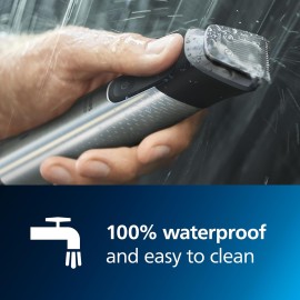 Philips Norelco Multigroom 7000 Series, All-in-One Trimmer, Beard Trimmer and Hair Clipper, 23-Piece Men's Grooming Kit for Beard, Face, Nose, Ear, Body, with Titanium Blades, Travel Pouch