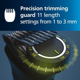 Philips Norelco Multigroom 7000 Series, All-in-One Trimmer, Beard Trimmer and Hair Clipper, 23-Piece Men's Grooming Kit for Beard, Face, Nose, Ear, Body, with Titanium Blades, Travel Pouch