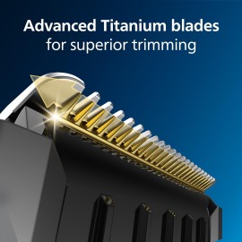 Philips Norelco Multigroom 7000 Series, All-in-One Trimmer, Beard Trimmer and Hair Clipper, 23-Piece Men's Grooming Kit for Beard, Face, Nose, Ear, Body, with Titanium Blades, Travel Pouch