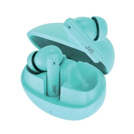 JVC Ultra-Compact Bluetooth Earbuds with Microphone, True Wireless with Charging Case, (Green)