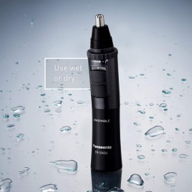 Panasonic Men's Ear and Nose Hair Trimmer, Wet Dry Hypoallergenic Dual Edge Blade