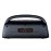 IQ Sound Bluetooth Boom Box Speaker with FM Radio, RGB Light Show, and Remote, True Wireless, Black,