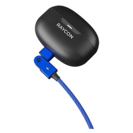 Raycon Magic Spin 100-Watt USB-C to USB-C Charge and Sync Cable, 3.3 Ft. (Blue)