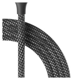 Raycon Magic Spin Pro 100-Watt Lightning to USB-C Charge and Sync Cable, 6.6 Ft. (Black)