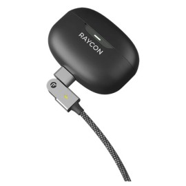 Raycon Magic Spin Pro 100-Watt Lightning to USB-C Charge and Sync Cable, 6.6 Ft. (Black)