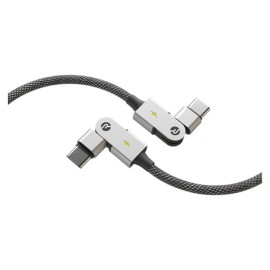 Raycon Magic Spin Pro 100-Watt USB-C to USB-C Charge and Sync Cable, 6.6 Ft. (Black)