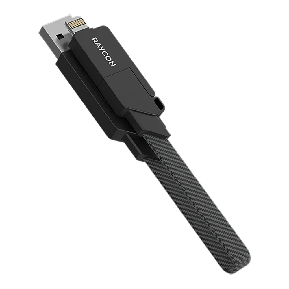 Raycon Magic Flex 100-Watt 6-in-1 Charge and Sync Cable (6 In.)