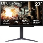 LG Monitor 27" UltraGear QHD Gaming Monitor 180Hz
