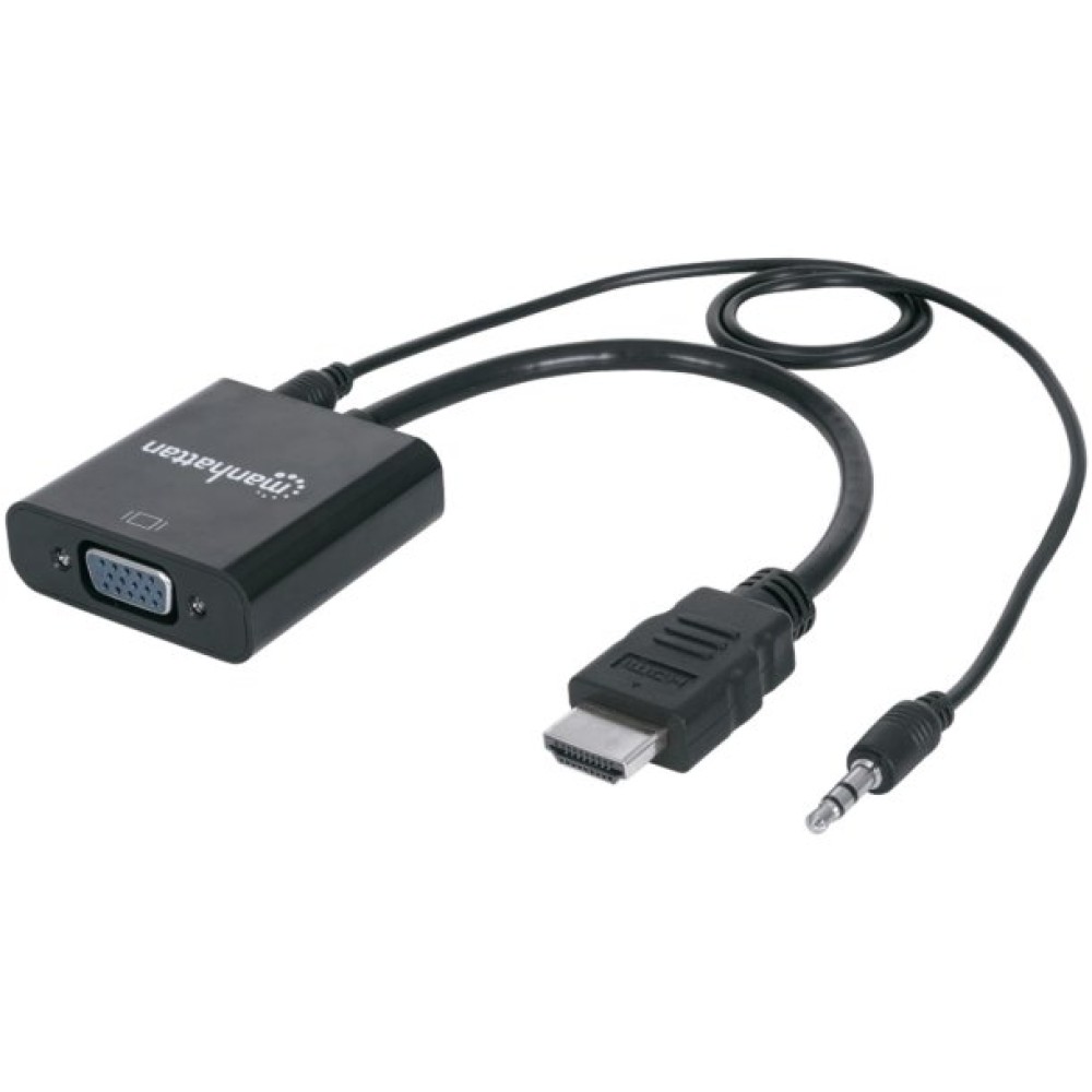 Manhattan HDMI Male to VGA Female Converter with Audio