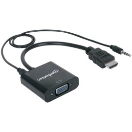 Manhattan HDMI Male to VGA Female Converter with Audio