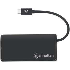 Manhattan 4-Port USB 3.2 Gen 1 Hub with USB-C-Male to 4 USB-A Females