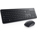 Dell Wireless Keyboard and Mouse - KM3322W, Wireless - 2.4GHz, Optical LED Sensor, Mechanical Scroll