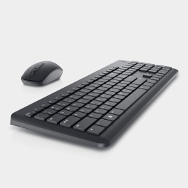 Dell Wireless Keyboard and Mouse - KM3322W, Wireless - 2.4GHz, Optical LED Sensor, Mechanical Scroll