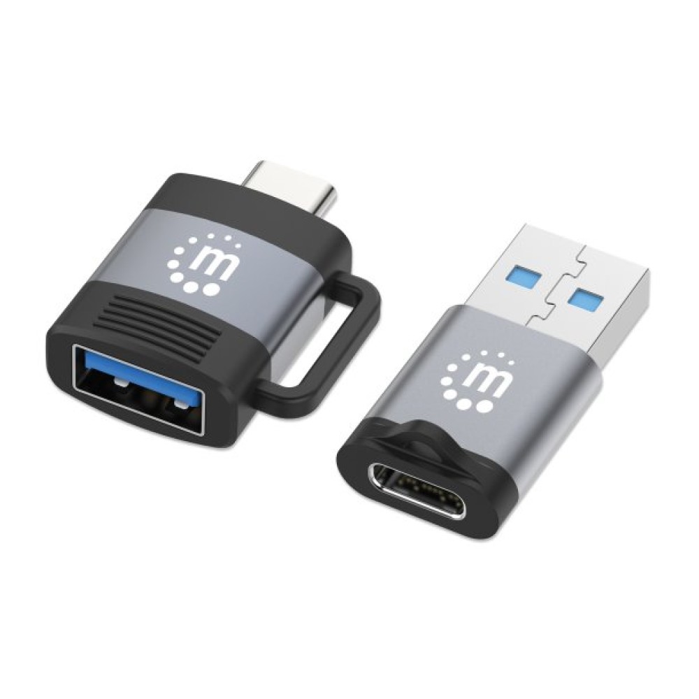 Manhattan 2-Piece USB-C to USB-A and USB-A to USB-C Adapter Set