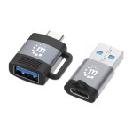 Manhattan 2-Piece USB-C to USB-A and USB-A to USB-C Adapter Set