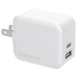 Naztech 30-Watt Power Delivery Dual-Output USB-C Fast Wall Charger