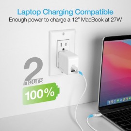 Naztech 30-Watt Power Delivery Dual-Output USB-C Fast Wall Charger