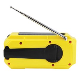 Emerson Emergency AM/FM Portable Weather Radio and Power Bank, Yellow