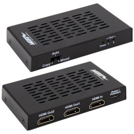 Ethereal HDMI Scaling Splitter with 1 Input and 2 Outputs