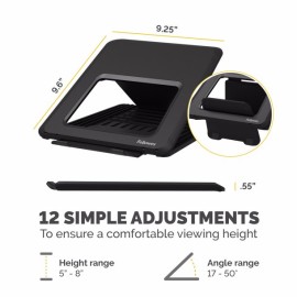 Fellowes Breyta Ergonomic Laptop Riser Stand (Black)