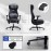 EMIAH Ergonomic Office Chair with Foot Rest Reclining Office Chair with Adjustable Arms and Headrest High Back Gaming