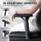 EMIAH Ergonomic Office Chair with Foot Rest Reclining Office Chair with Adjustable Arms and Headrest High Back Gaming