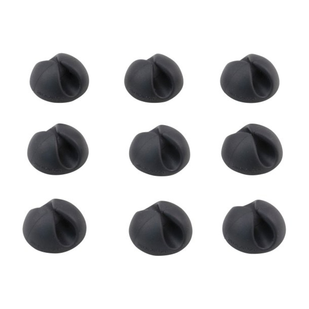 Bluelounge CableDrop Mini Cable Routing Clip, BLUCDM, 9 Pack (Black)