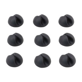 Bluelounge CableDrop Mini Cable Routing Clip, BLUCDM, 9 Pack (Black)