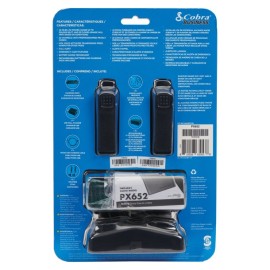 Cobra PX650 Pro Business 42-Mile-Range 2-Way Radios with Surveillance Headset, 2 Count