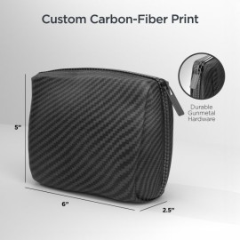 HyperGear TECHcessories 30-Watt USB-C PD Charging Kit with Travel Pouch (Carbon Fiber)