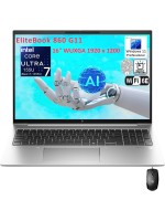 HP EliteBook 860 G11 16" FHD+ Business Laptop Computer, Intel Ultra 7 155U (Beat i7-1355U), 64GB DDR5 RAM, 2TB PCIe SSD, WiFi 6E, BT 5.3, Backlit Keyboard, Fingerprint Reader, Windows 11 Pro