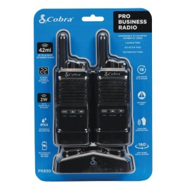 Cobra PX650 Pro Business 42-Mile-Range 2-Way Radios (2 Pack)