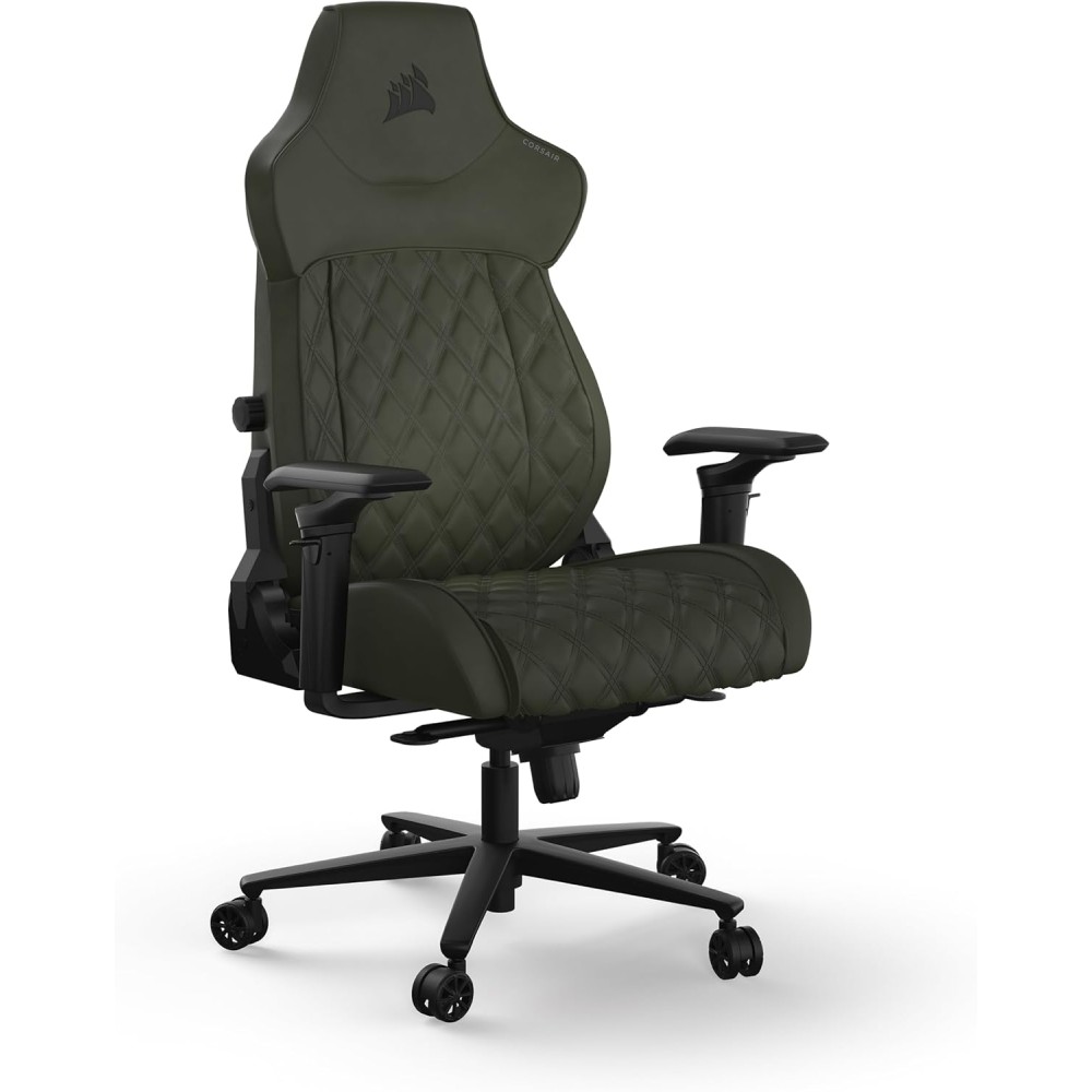 Corsair TC500 Luxe Gaming Chair - Premium Breathable Fabric - Wide Seat - Five-Way Adjustable Armrests - Adjustable Buil t-in Lumbar Support - 90-160 Degree Recline - Sherwood