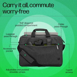 HP Prelude Topload Laptop Bag - Fits 15.6