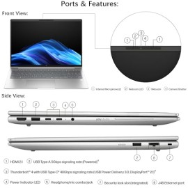 HP EliteBook 6 G1i Business Laptop Computer, Copilot AI, Intel 12-Core Ultra 7 255U, 64GB DDR5 RAM, 1TB PCIe SSD, 16