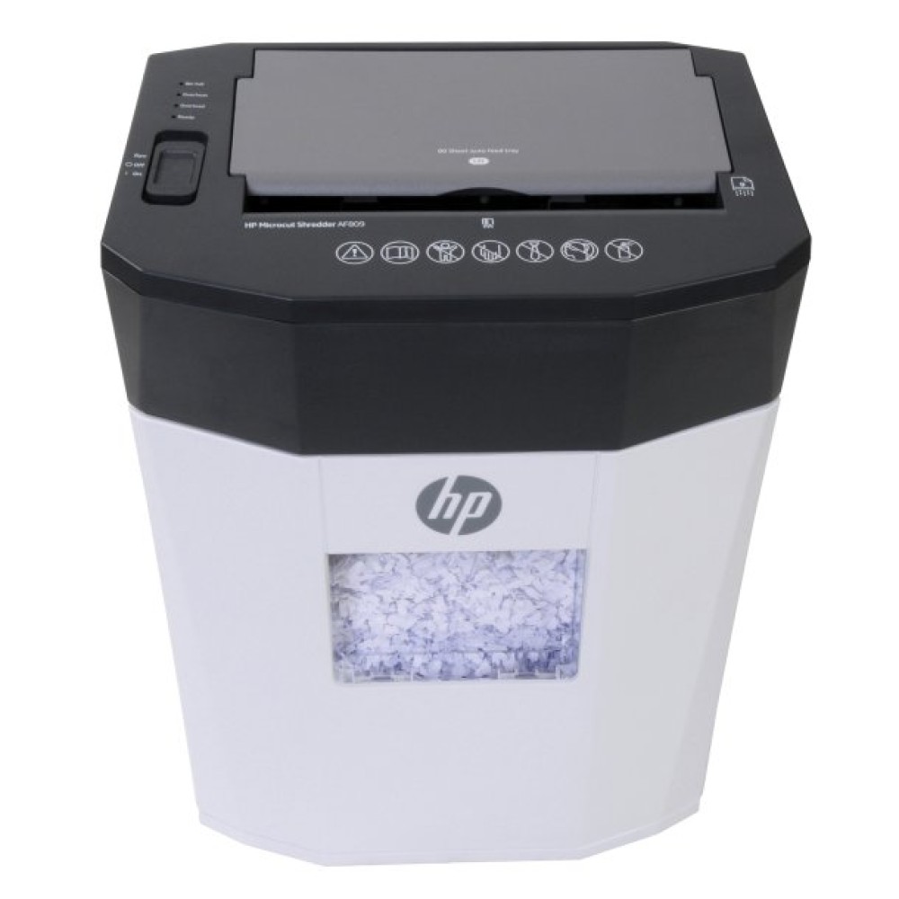 HP AF809 80-Sheet Microcut Auto-Feed Shredder