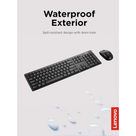 Lenovo 100 USB-A Wireless Combo Keyboard and Mouse