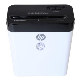 HP LC8 8-Sheet Crosscut Manual-Feed Paper Shredder with Basket, White (91011B)