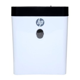 HP LC8 8-Sheet Crosscut Manual-Feed Paper Shredder with Basket, White (91011B)