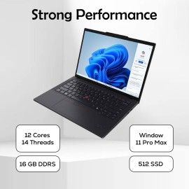 Lenovo ThinkPad T14 Gen 6 14-Inch Business Laptop, Intel Core Ultra 7 255U, 32GB RAM, 1TB SSD