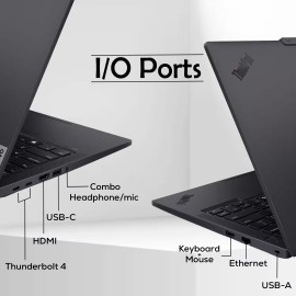 Lenovo ThinkPad T14 Gen 6 14-Inch Business Laptop, Intel Core Ultra 7 255U, 32GB RAM, 1TB SSD