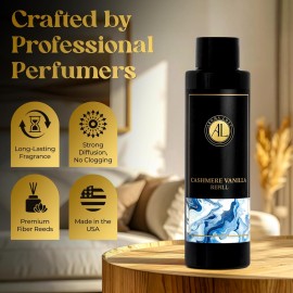 Aroma Loft Cashmere Vanilla Reed Diffuser Oil Refill 4 oz