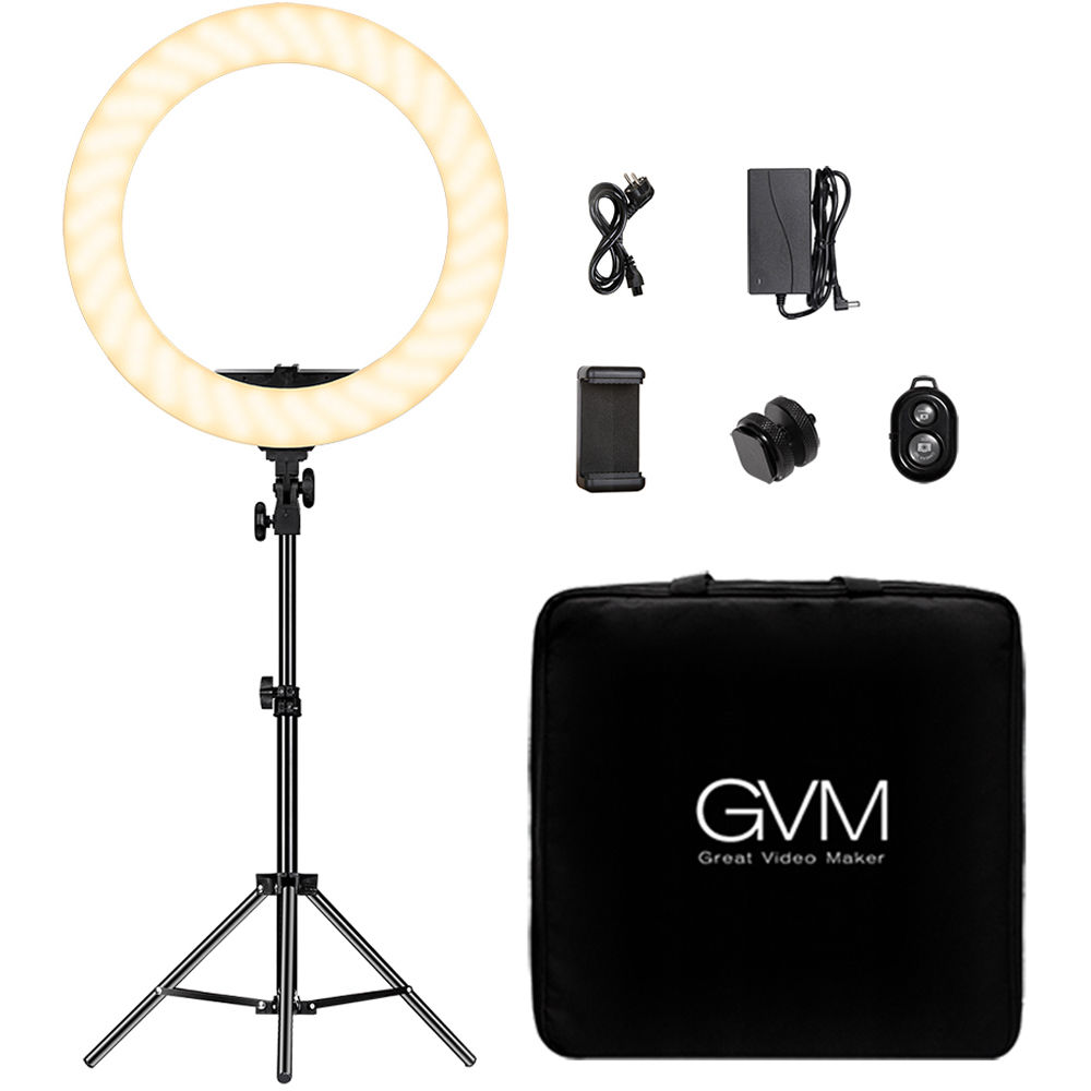 GVM HD18S 18-Inch Bi-Color LED Ring Light Kit