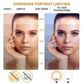 GVM HD18S 18-Inch Bi-Color LED Ring Light Kit