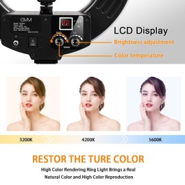 GVM HD18S 18-Inch Bi-Color LED Ring Light Kit