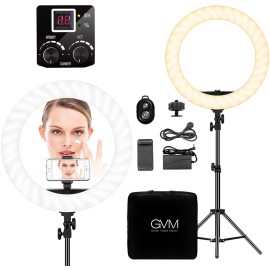 GVM HD18S 18-Inch Bi-Color LED Ring Light Kit