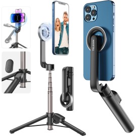 TELESIN Magnetic Bluetooth Selfie Stick for iPhone and Smartphones