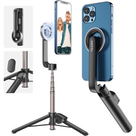 TELESIN Magnetic Bluetooth Selfie Stick for iPhone and Smartphones